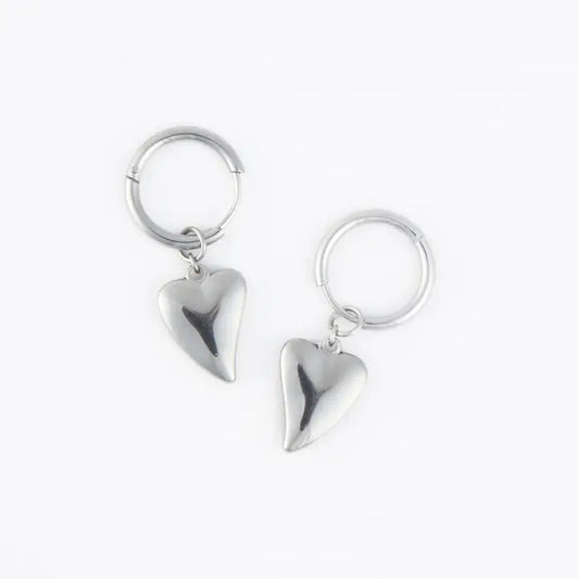 Narelle Heart And Hoop Earrings