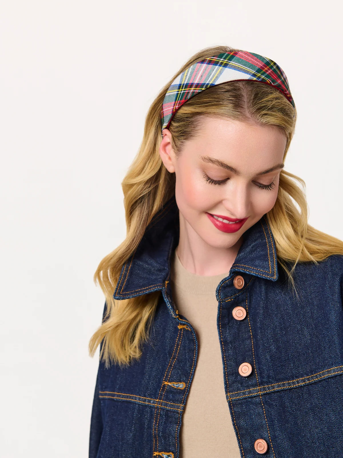 Plaid Wide Headband