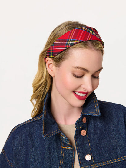 Plaid Wide Headband