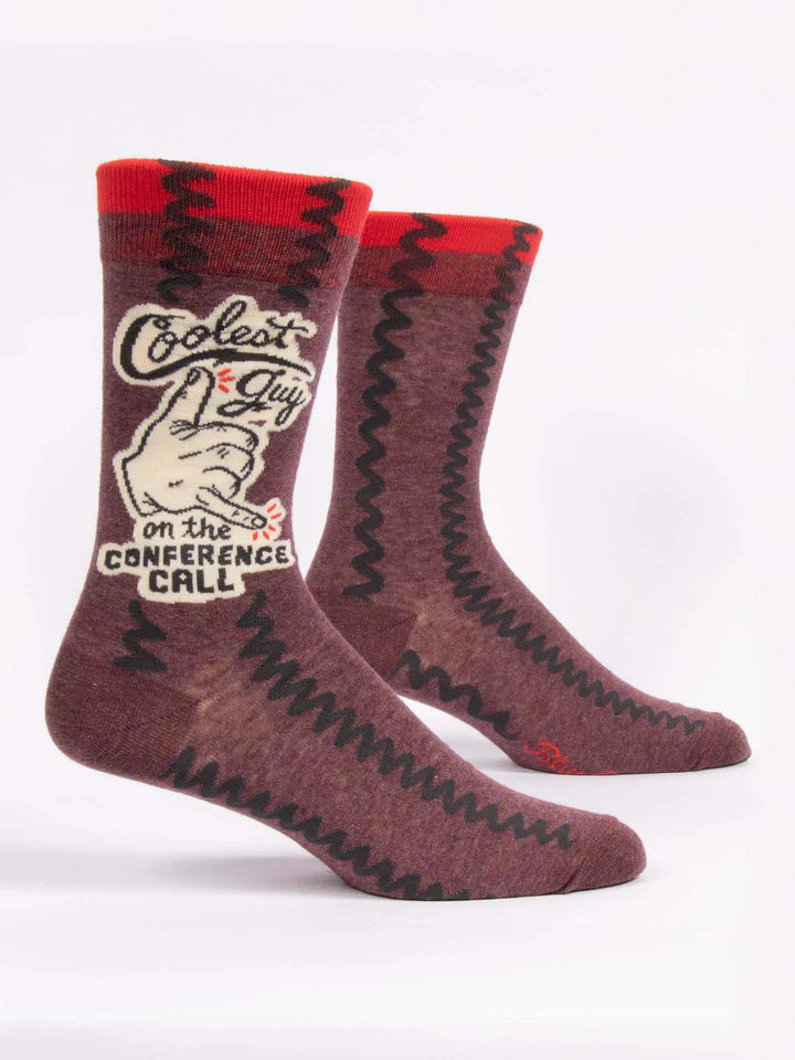 Coolest Guy On The Conference Call Crew Socks