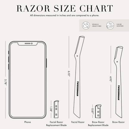 Tweezerman Stainless Facial Razor