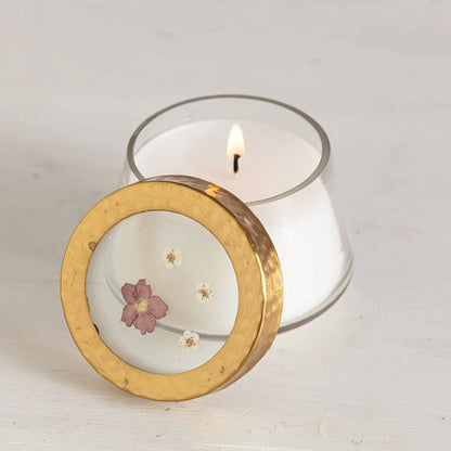 Winterberry Frost Pressed Floral Candle by Rosy Rings