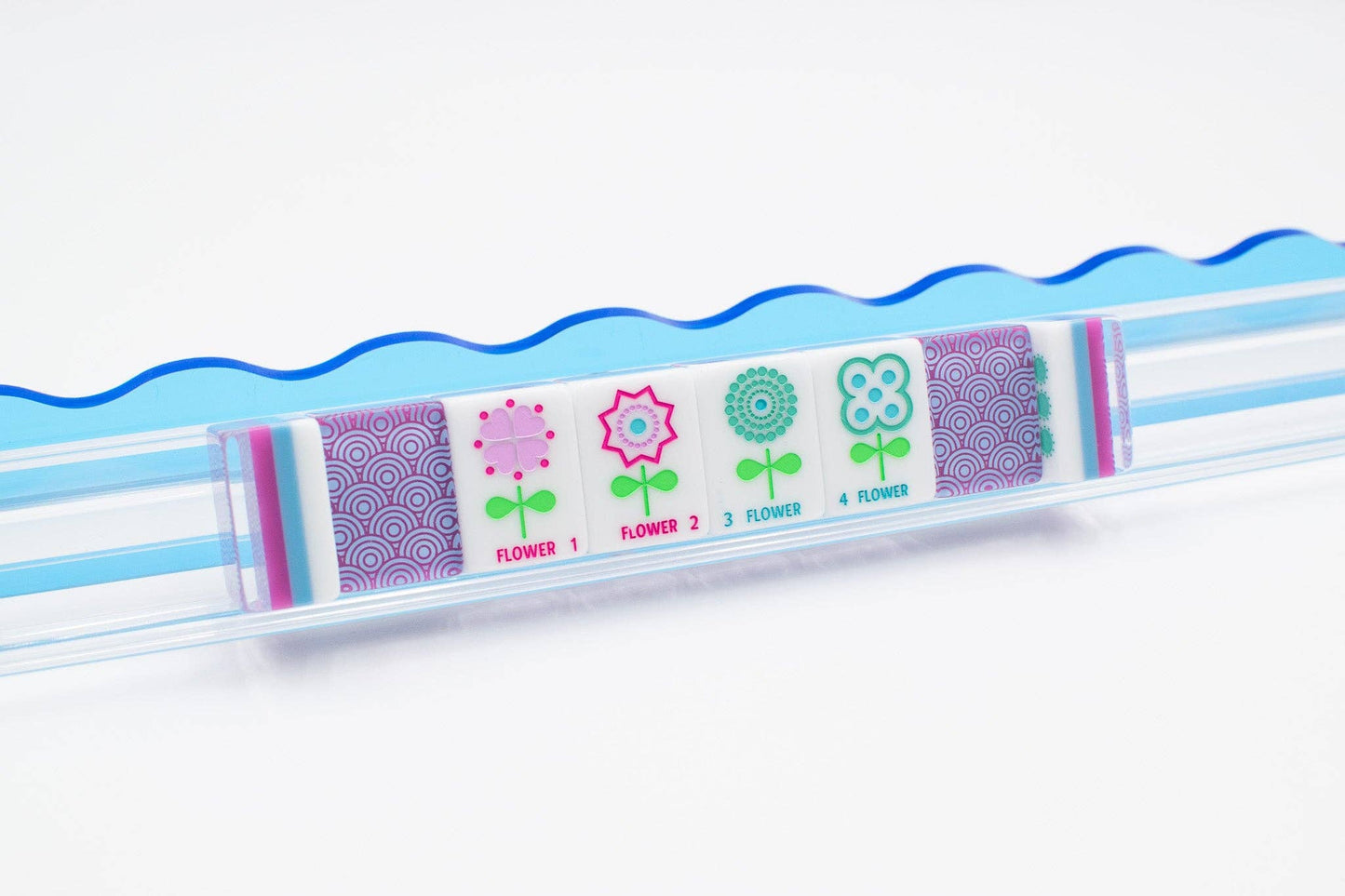 Crystal Confetti Purple - Mahjong Tile Set with a Sprinkle of Color