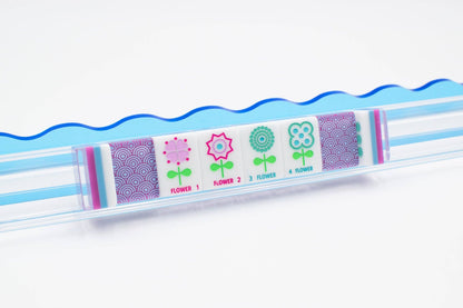 Crystal Confetti Purple - Mahjong Tile Set with a Sprinkle of Color