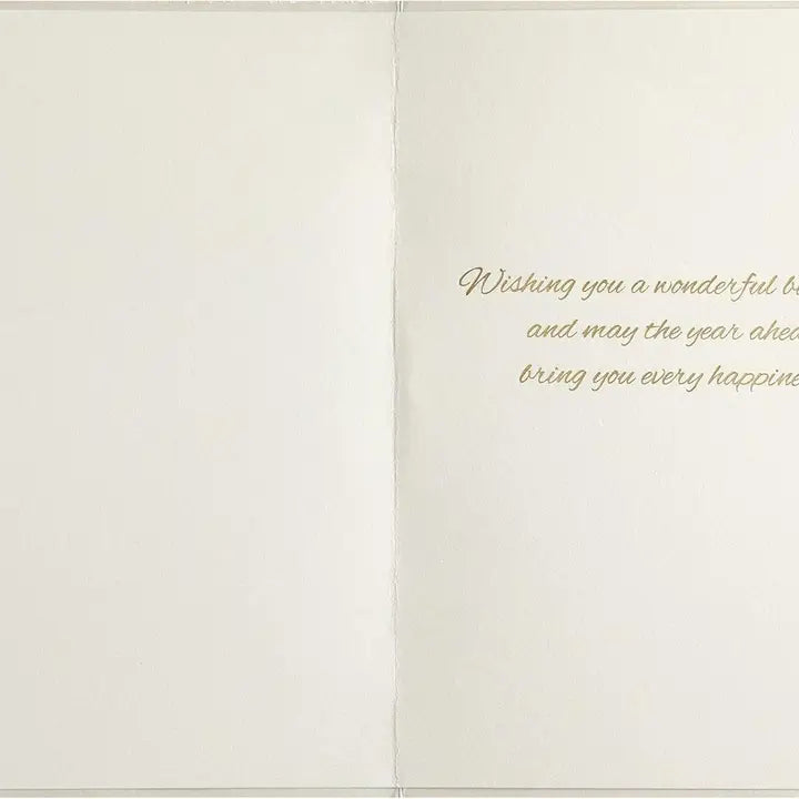Laser Cut Floral Birthday Card