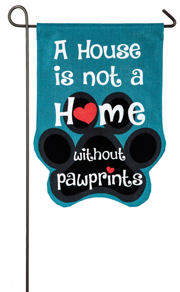 Paw Prints Garden Flag