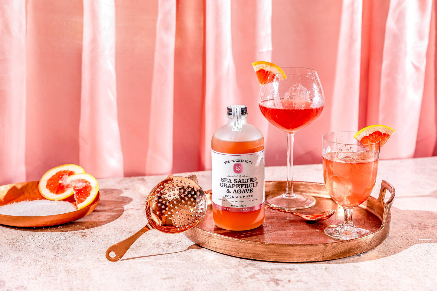 Sea Salted Grapefruit & Agave Cocktail Mixer