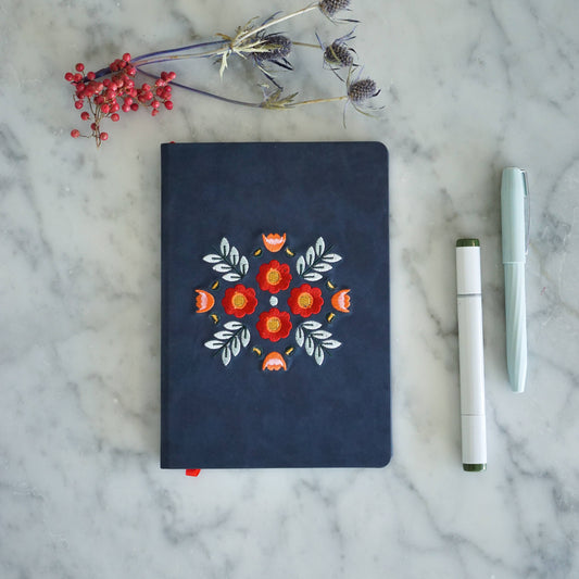 Denik Evelynn Embroidered Journal