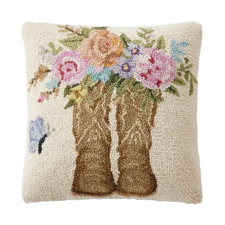 Cowboy Boots & Rose Hook Pillow