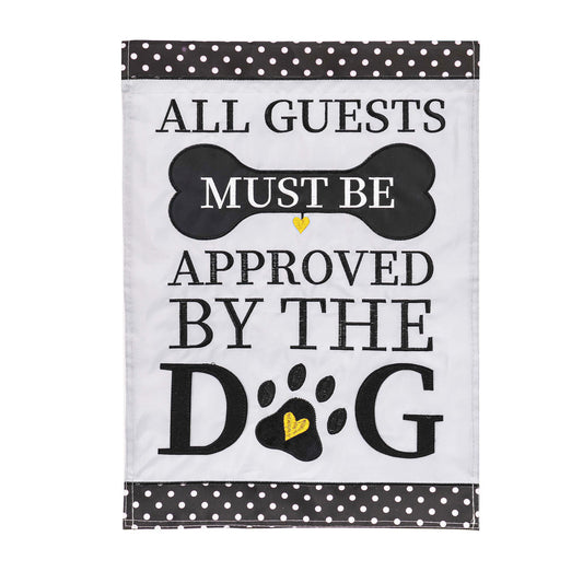 Approved by the Dog Garden Applique Flag