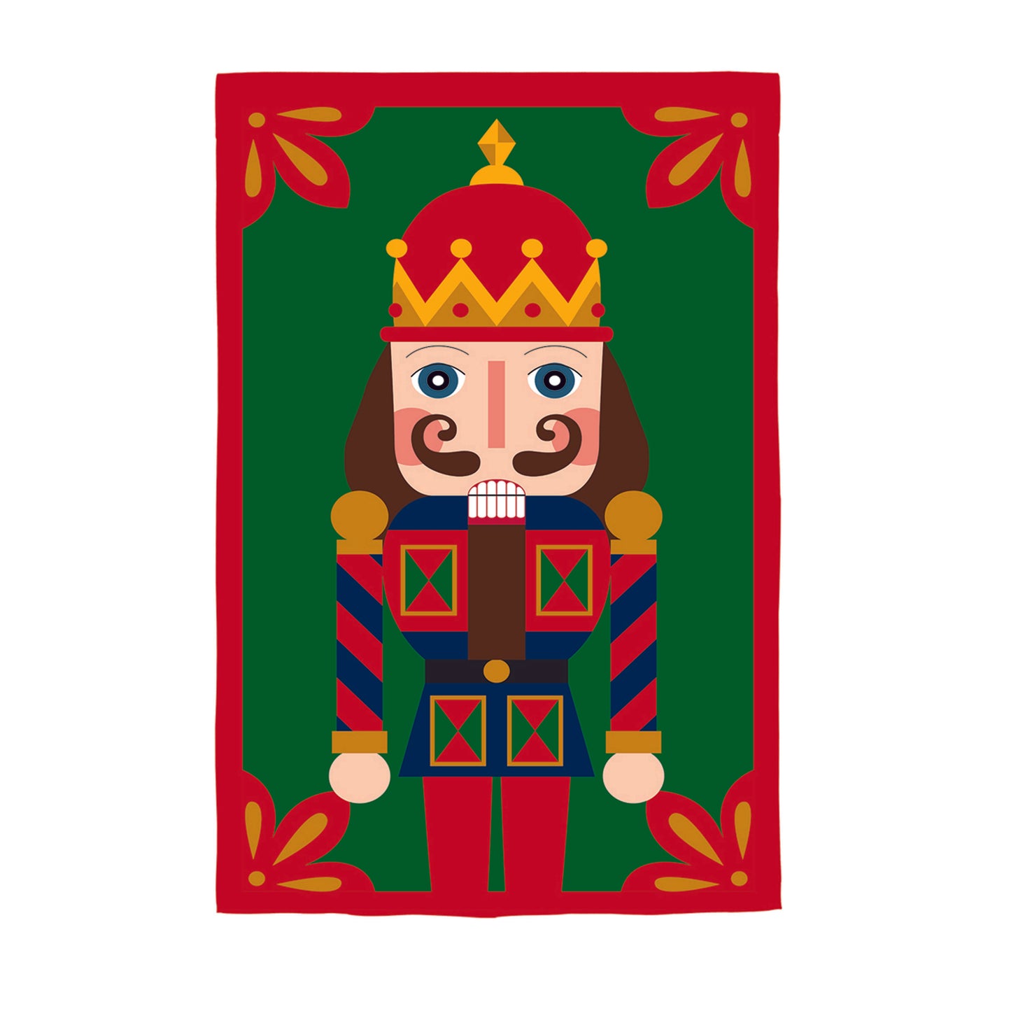 Nutcracker Applique Garden Flag