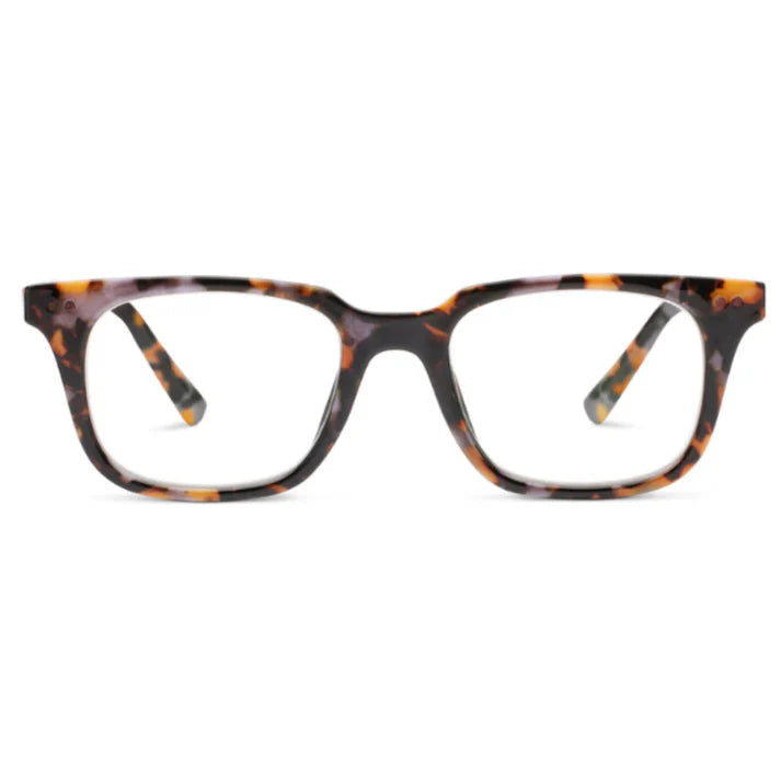 Maddox Gray Botanico Blue Light Reader Glasses by Peepers