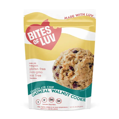 Bites of Luv Chocolate Chip Oatmeal Walnut Cookie