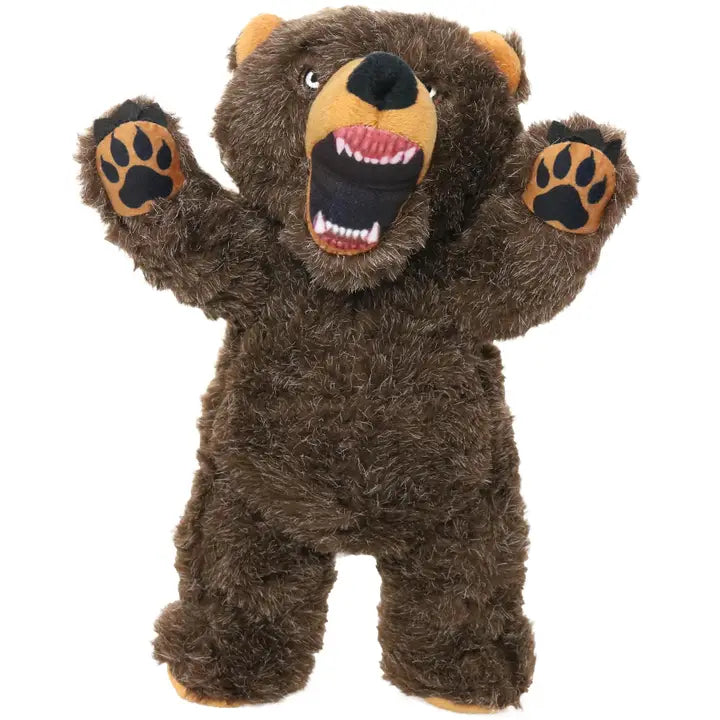 Mighty Angry Animals Bear - Squeaky Dog Toy