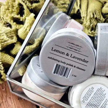 Simplified Exfoliating Body Polish 5-Piece Sampler Set or Gift Set