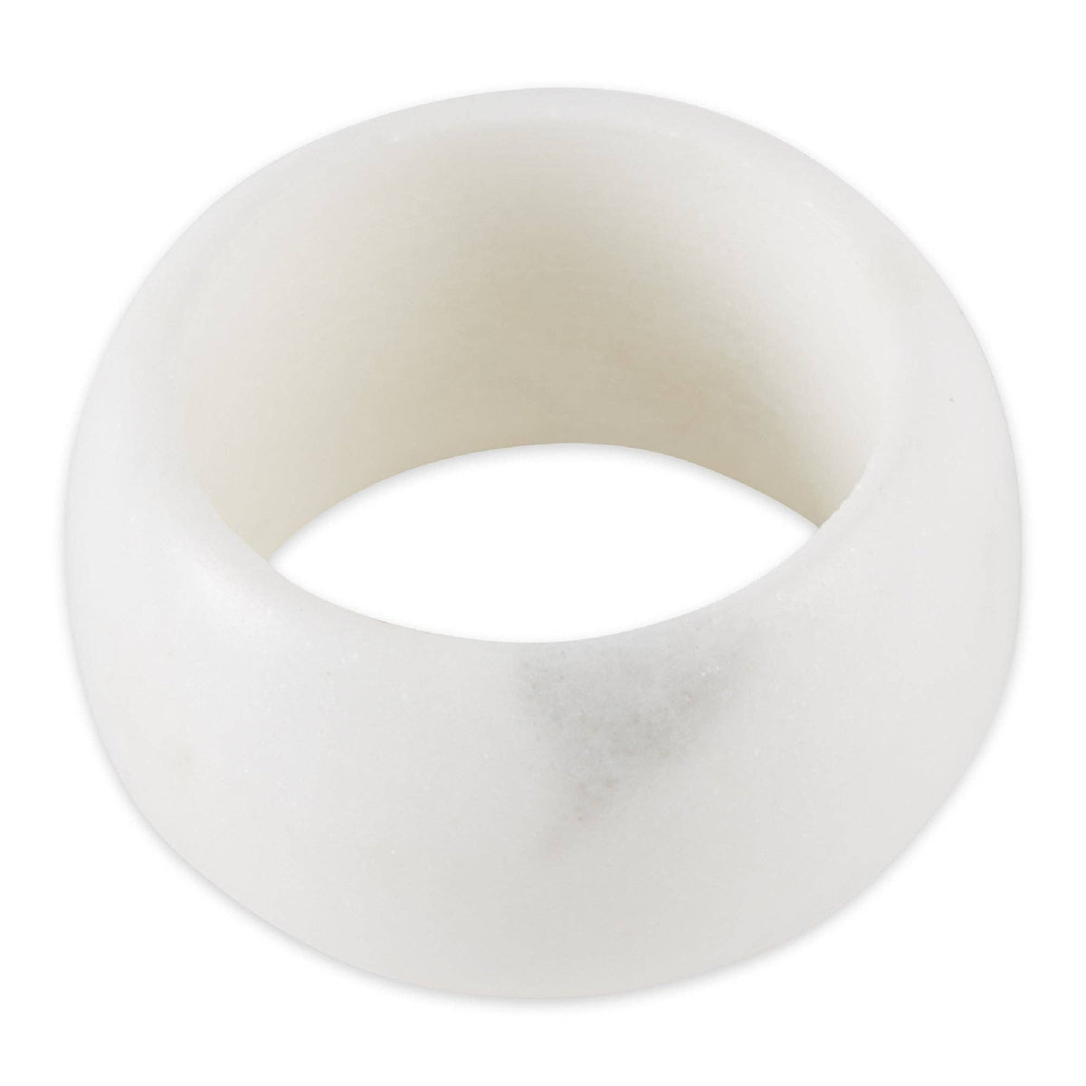 White Marble Napkin Ring