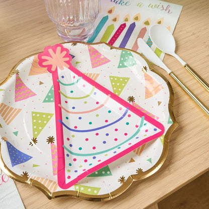 Birthday Party Candles Paper Dinner Plate