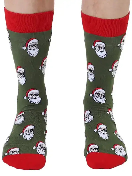 Cool Santa Men's Bamboo Crew Socks