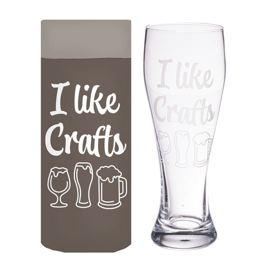 18oz. Pint Glass "I Like Crafts"