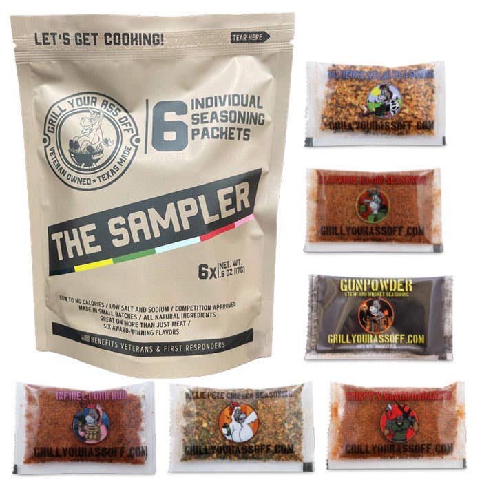 The Sampler - 6 Pack of Seasonings & Spices