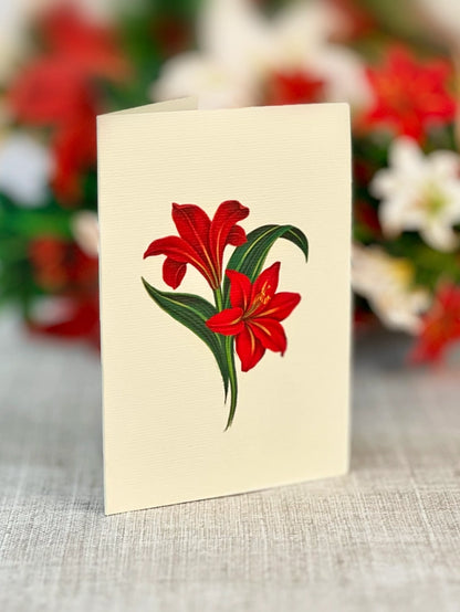 Mini Winter Joy Pop-Up Bouquet Blank Greeting Card