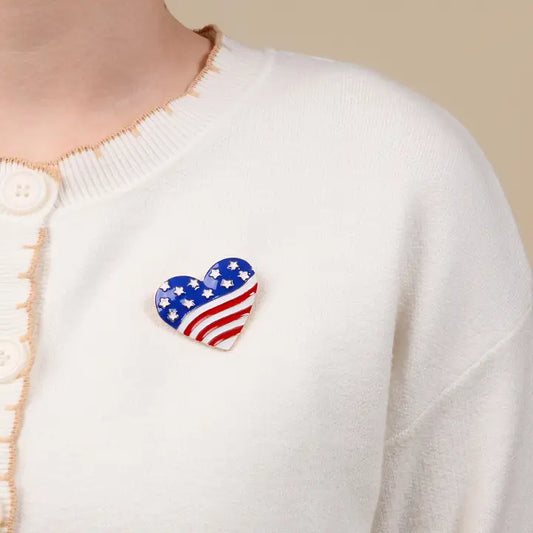 Timeless Brooch Americana Heart