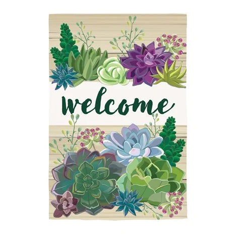 Succulent Garden Flag