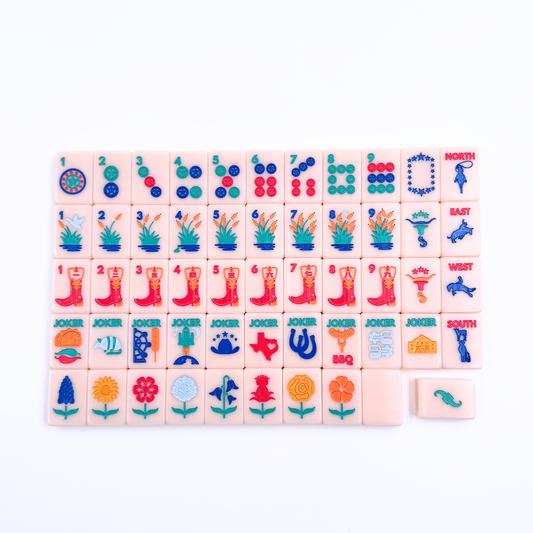 THE TEXAS SERIES - American Mahjong with Lone Star Flair Mahjong Tiles