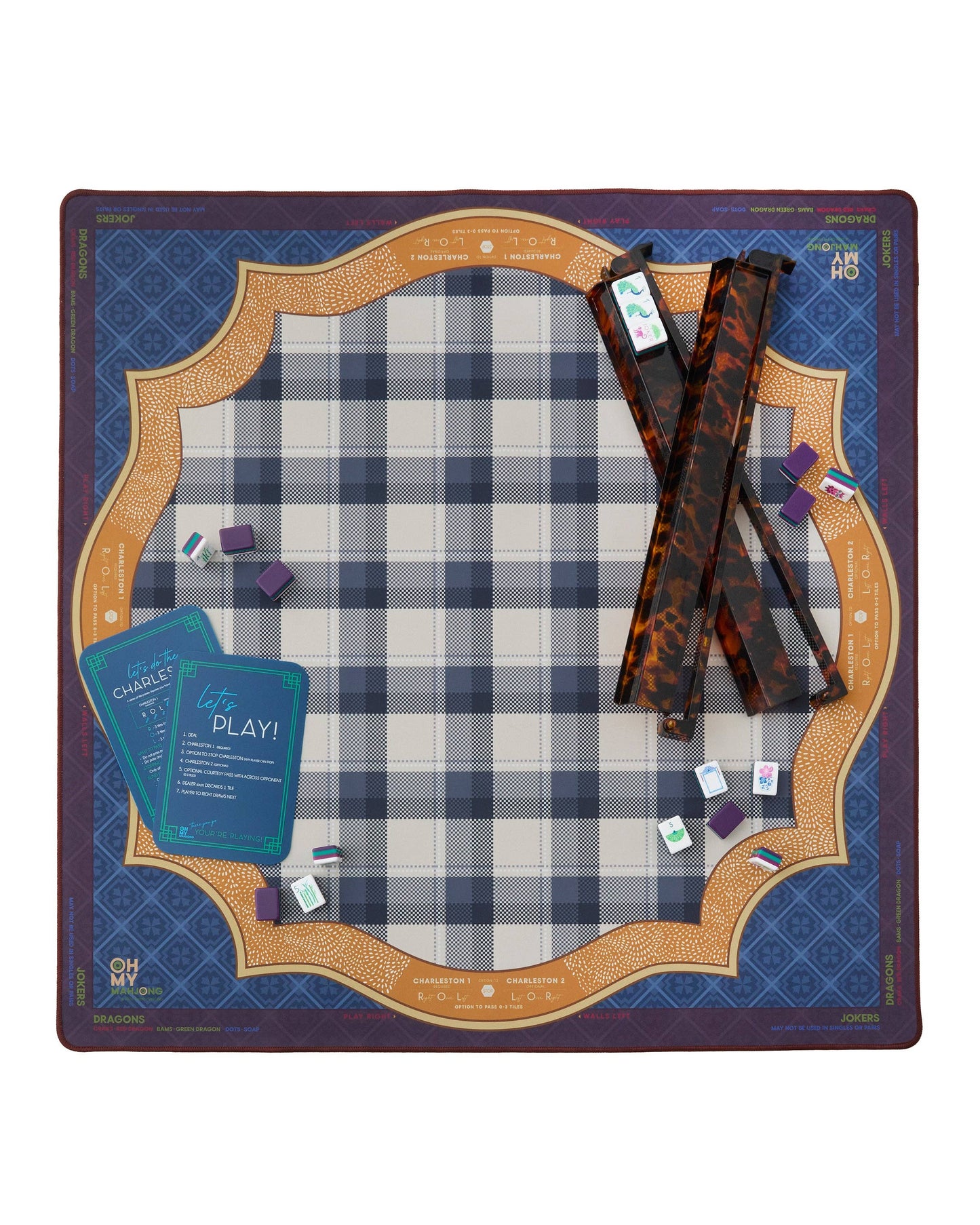 Vanderbilt Blue Mahjong Mat