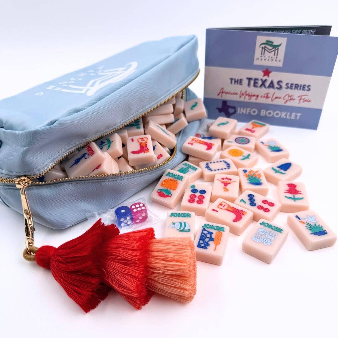 THE TEXAS SERIES - American Mahjong with Lone Star Flair Mahjong Tiles