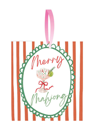 Petite Mahjong Acrylic Christmas Ornament