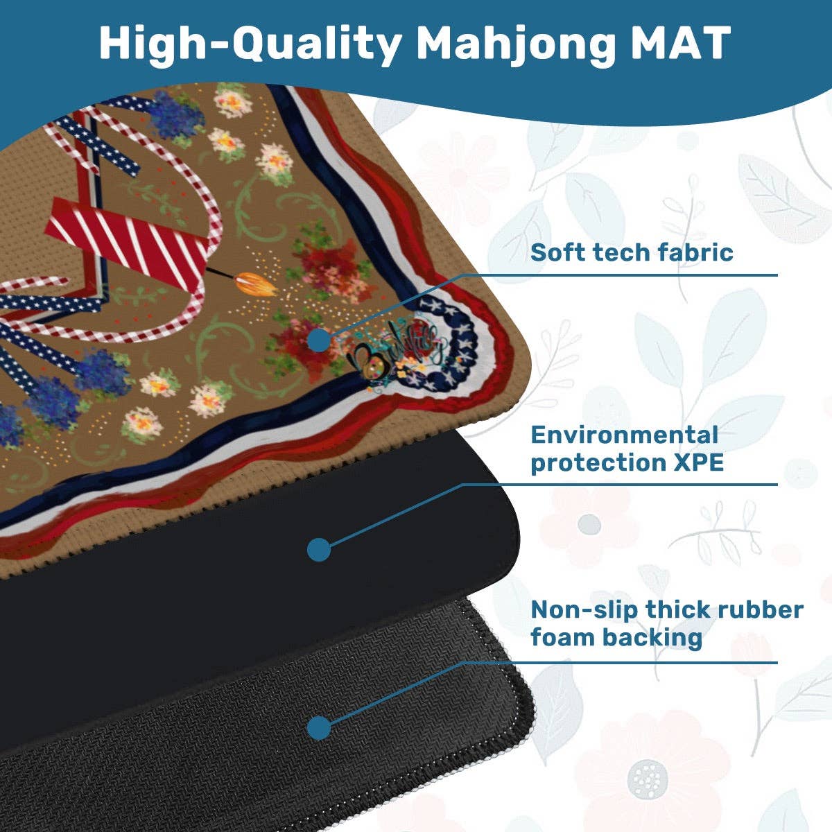 USA Patriotic Mahjong Mat