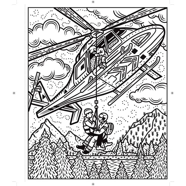 Planes and Helicopters Magic Painting Book