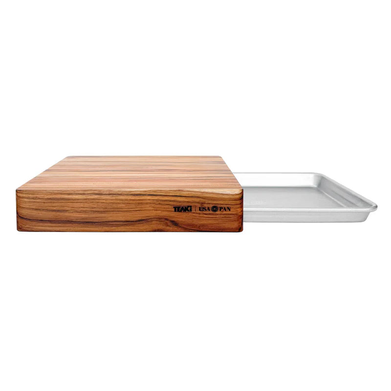 Teak Haus Prep to Pan Cutting Board Set