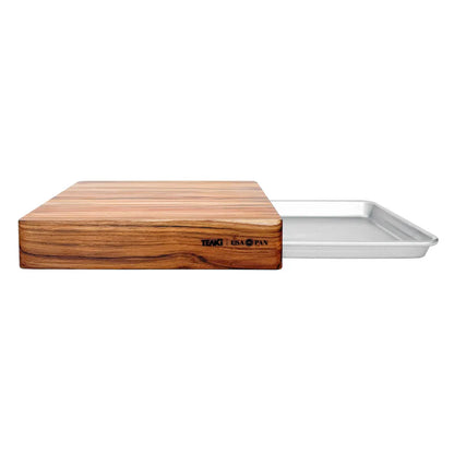 Teak Haus Prep to Pan Cutting Board Set