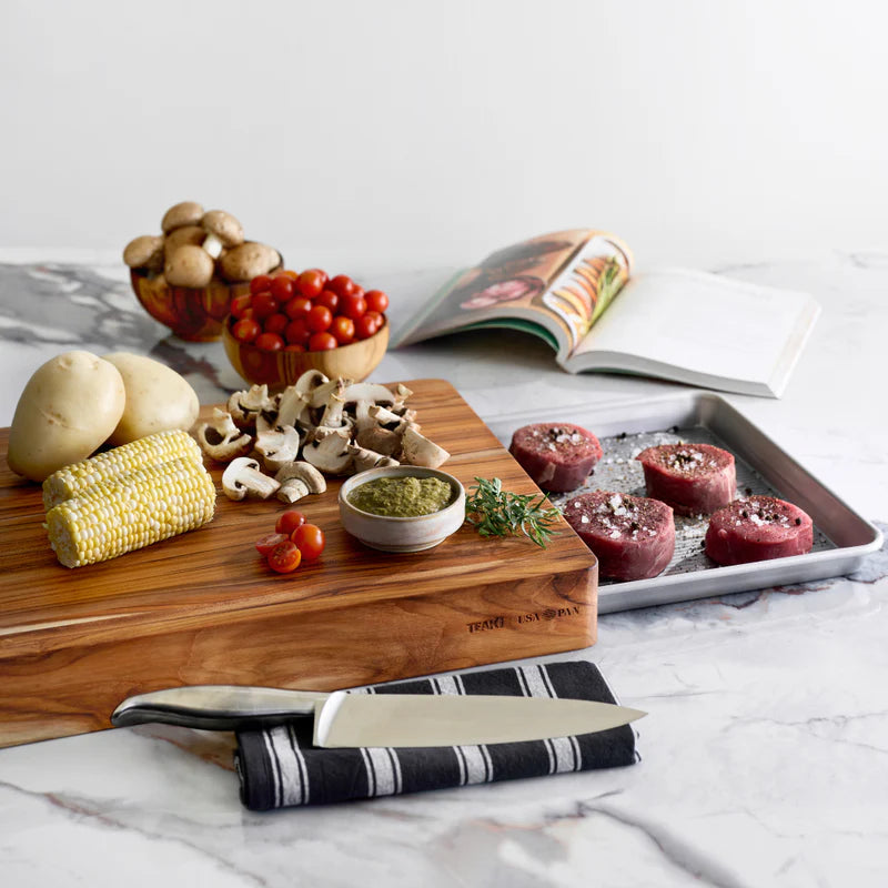 Teak Haus Prep to Pan Cutting Board Set
