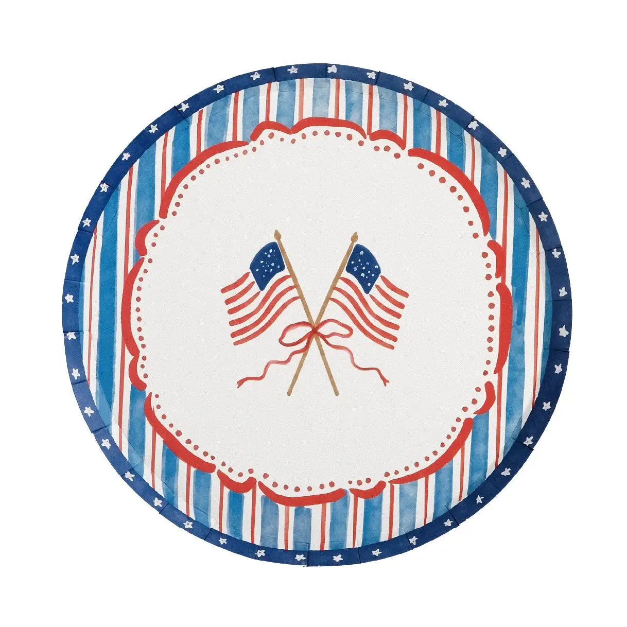 Americana Paper Plates - Set Of 8