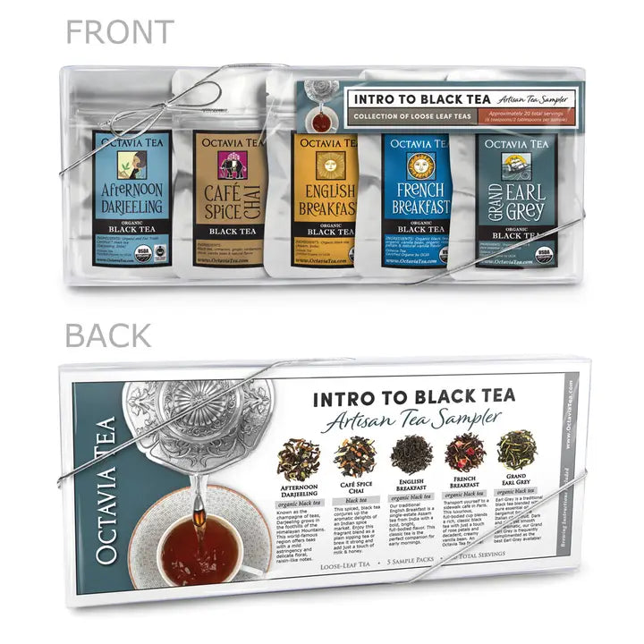 Intro To Black Tea Sampler Set Octavia Herbal Organic Tea