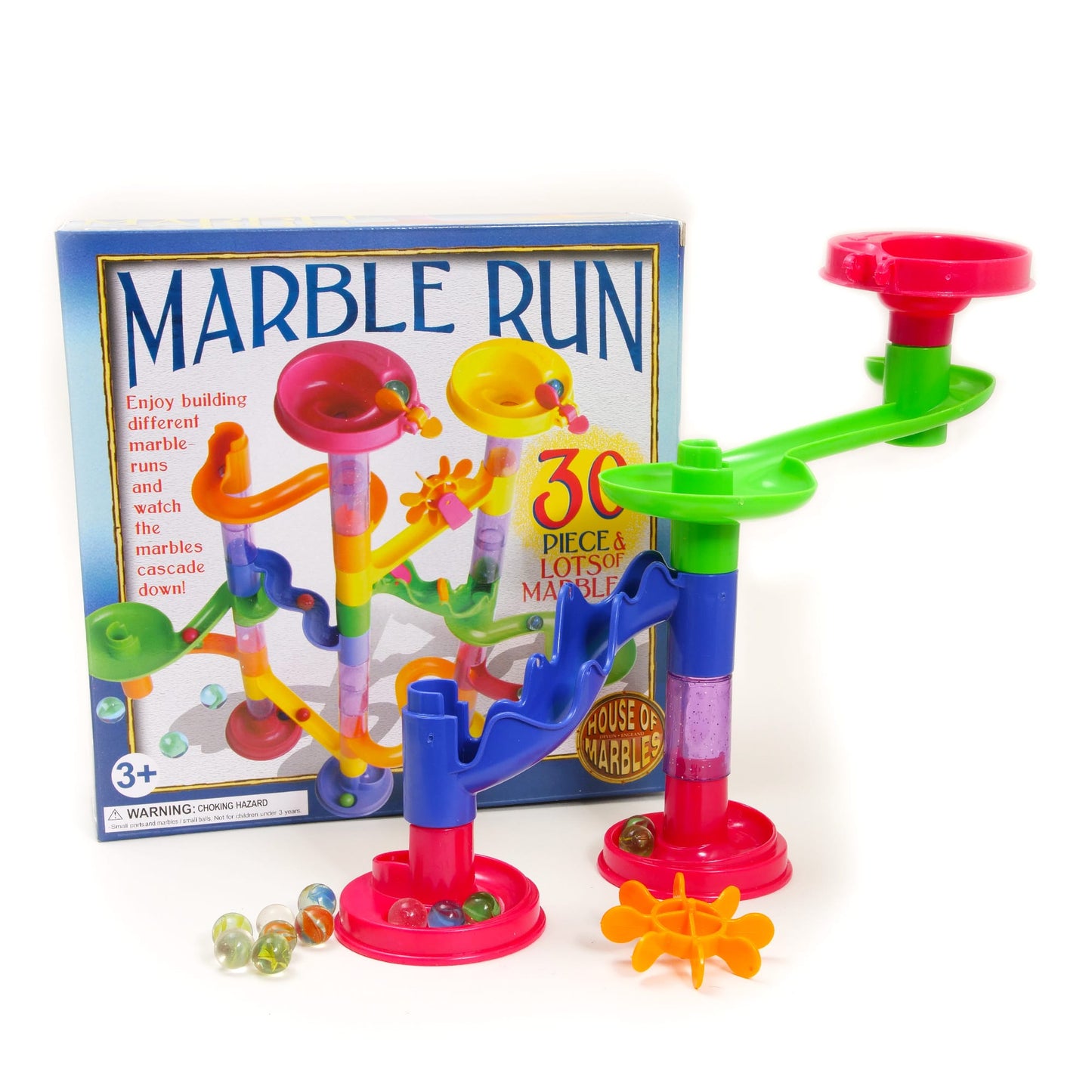 30 Piece Marble Run Children's Retro Toy