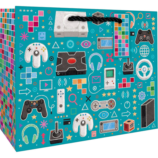 Large Gamer's World Tote Style Gift Bag