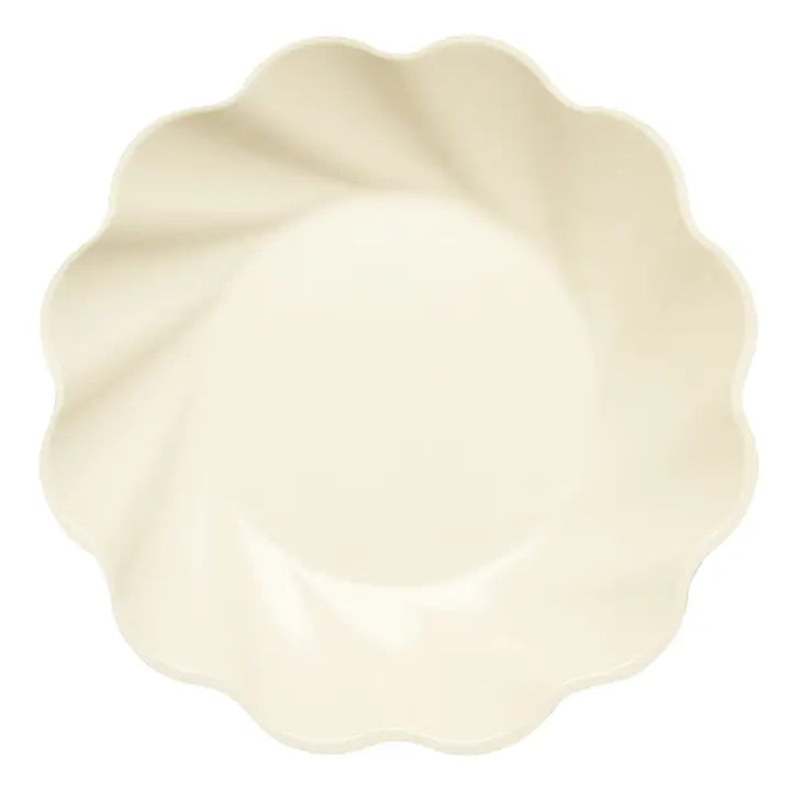 Cream Bamboo Dinner & Salad Plates