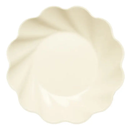Cream Bamboo Dinner & Salad Plates