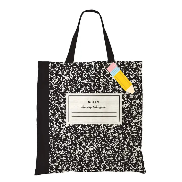 Composition Notebook Canvas Bag