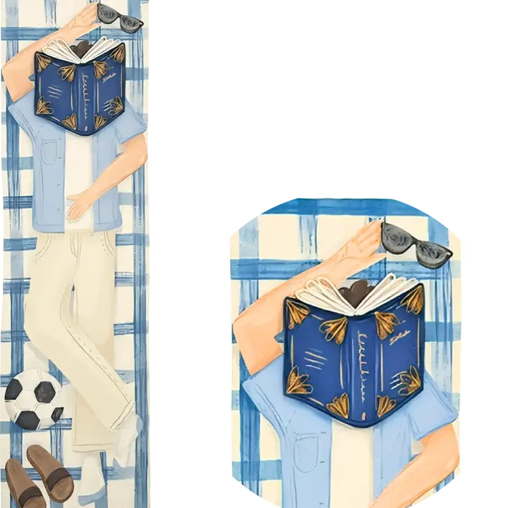 Bookmark Quilling Relax Boy Origamo