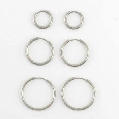 Waterproof Earring Narelle Classic Hoop Trio Jewelry
