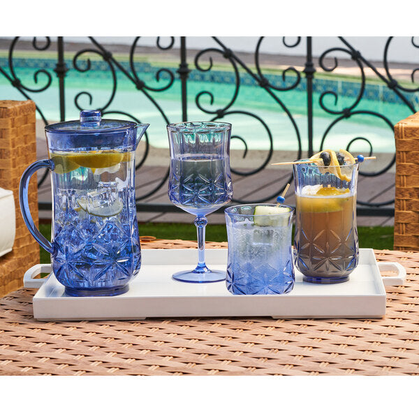 Traditional Classic Cobalt Blue Tumblers & Pitcher