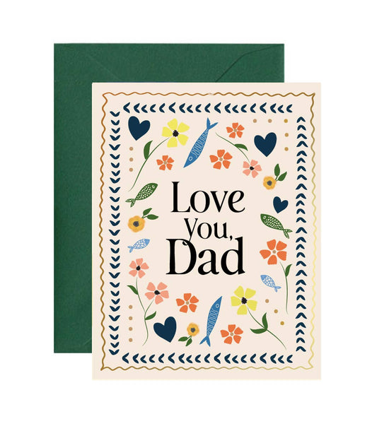 Floral Father's Day Greeting Card
