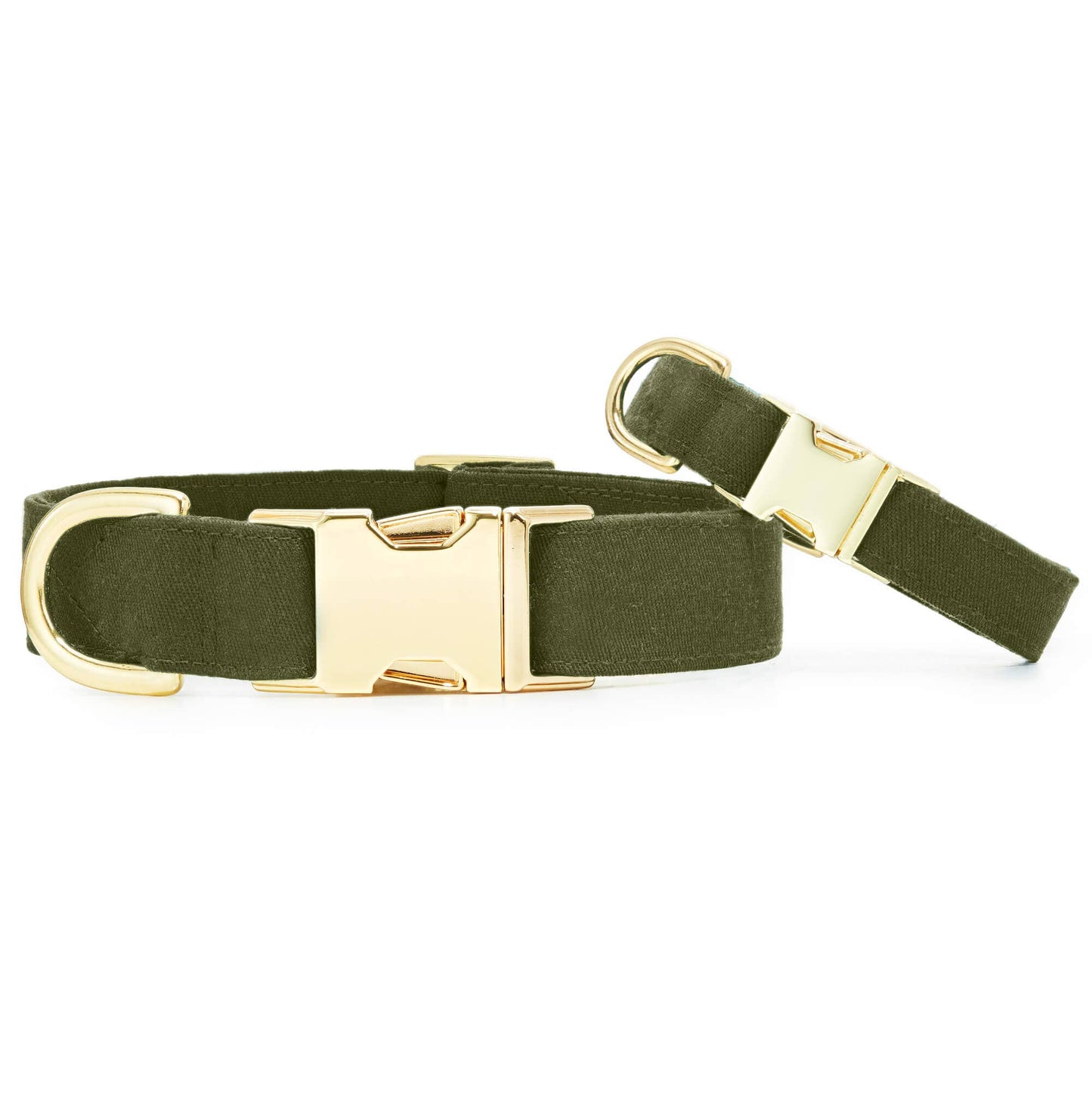 The Foggy Dog Olive Dog Collar