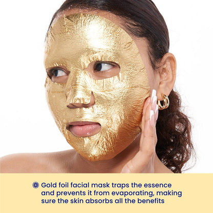 K-Beauty Brightening Gold Foil Sheet Mask - Be Bright Be You