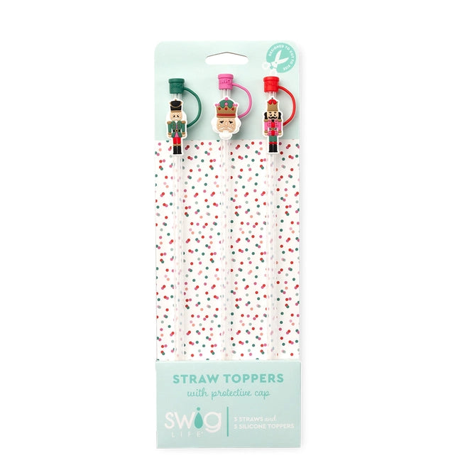 Classic Nutcracker Straw Topper Set